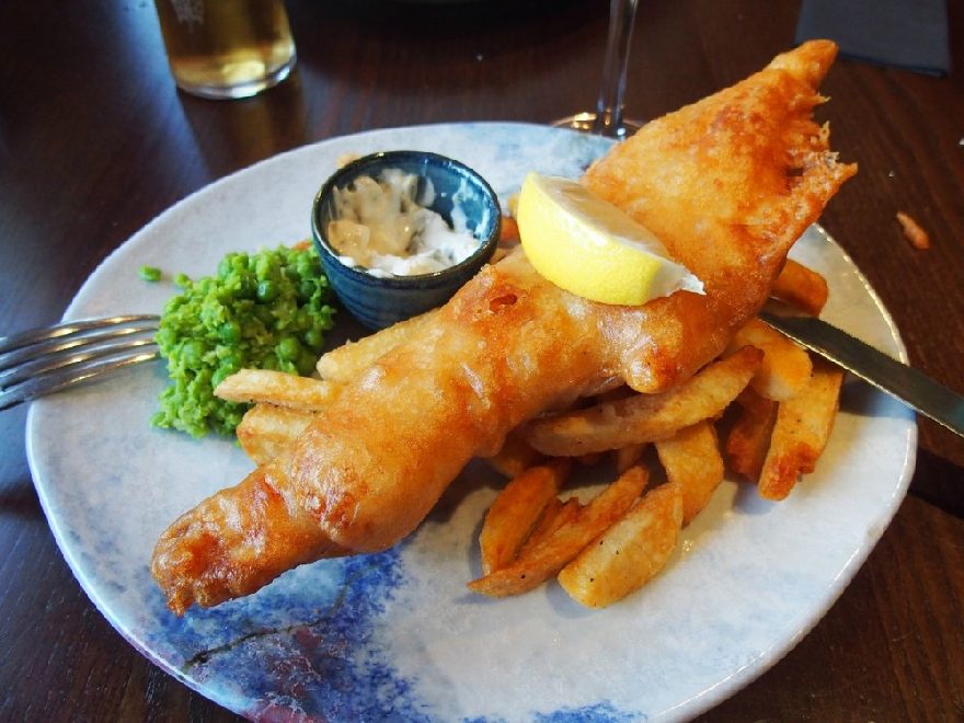 fish and chips, french fries 
